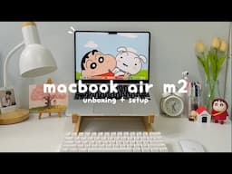  MacBook Air M2 💻 Unboxing + Setup ✨