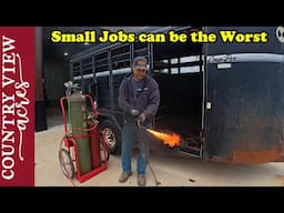 Repairing the Livestock Trailer   My Solar Fence Charger Caught Fire