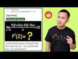 Confused because I thought the limit was f(x+h)-f(x)? AP calculus Reddit r/calculus