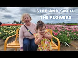 Making memories with my favorite human ~ Wooden Shoe Tulip Festival