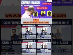 CA Inter-Best Group 2 Combos-At Best Ever Price-By CA Amit Popli