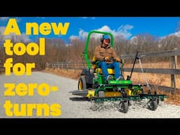 NEW PRODUCT LAUNCH! FRONT-MOUNTED RAKE FOR ZERO TURNS!