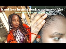 Do this 2x a month to grow your edges| How to grow back your edges in 2025