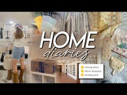 HOME DIARIES | moving plans, antique decor shopping, picking out paint, & starting to pack 💭