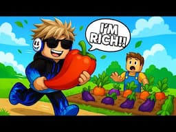 Becoming Super Rich by Stealing Fruits From Neighbor in Roblox Grow a Garden