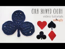 How to Crochet: Club Shaped Cloth (Left Handed)
