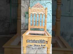 Diy Daining Chir Carving 🔥 Shorts 🔥 Sunil Wood Carving