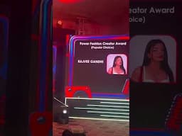 Your girl just got power fashion creator award (popular choice) by times of India✨❤️