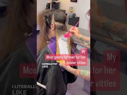 Most gentle lightener #schaumburg #hairstyle #hairvideo #hair #haircolor #balayage #hairbalayage