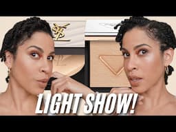 NEW HIGHLIGHTERS! Yves Saint Laurent + Prada Beauty Showdown!
