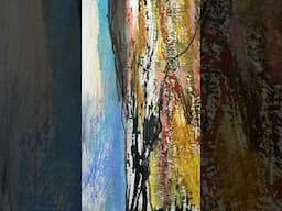 Mixed Media Abstract Watercolor Landscape #mixedmedia #watercolor #abstractlandscape b