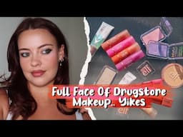 Full Face of Drugstore Makeup… & It Was a DISASTER 💀 | Julia Adams