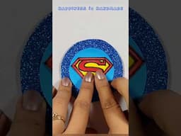 Superman Badge for Dad || DIY Paper Badge || Father's Day Craft #fathersday #diy