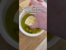 I did not know oil hardens #cheese #cooking #food