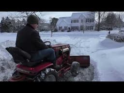 Wheel Horse 520H Plowing Snow 2025