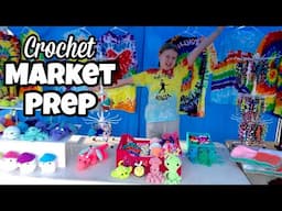 when she Market Preps for her 1st Crochet Market & Makes 94 Roses!!!