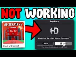 i bought $5000 ADMIN in STEAL A BRAINROT AND GOT SCAMMED...