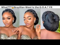 Brazilian Wool hair style in less than 20 minutes 🔥