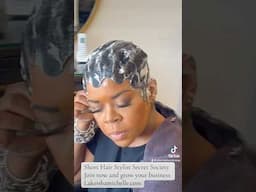 How to wave short hair mold | Short Hair Stylist secret Society! Lakeishamichelle.com