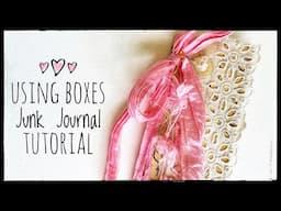 Removable Pages - No Sew - Box Cover - Mini Tall Junk Journal - Tutorial
