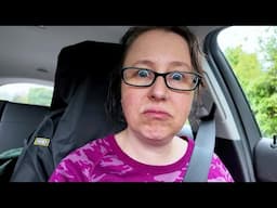 Shocked by a loud bang from the back seat