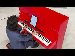 Gershwin’s Prelude No. 2 | Hugh Sung on a Bold Red Petrof Designer Upright 🎶🔥