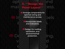 Design the Panel Layout Requirements #controlwiring #electricalwiring #industrialcontrolpanel