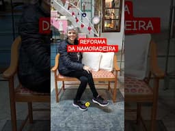 Reformei a NAMORADEIRA, e ficou MARAVILHOSA!!! #alemdaruaatelier #restauração