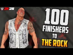 100 Finishers to The Rock in WWE 2K25!