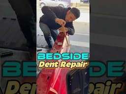 How to fix a large dent on bedside of truck. | #autobodyrepair #cardentrepair #paintlessdentrepair