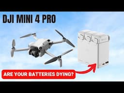 DJI Mini 4 Pro battery life - Are your batteries dying?