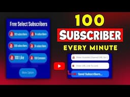 😳 Free Subscribers For YouTube | Free Subscribers Website | How To Get Free Subscribers On YouTube