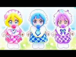 赤ちゃん保育園❤️キミとアイドルプリキュア✨キュアキュンキュン、キュアウインク、キュアアイドル✨️ドールハウスをDIY🌼人形をリメイク変身✨100円ショップ材料でリカちゃんサイズのお部屋を手作り工作🍭