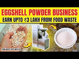 How to Turn Waste Into Wealth - Start an Eggshell Powder Business - Earn up to ₹3 lakhs from Home