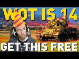 World of Tanks' 14th birthday discounts and free premium!