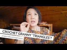 What if we crochet Granny Squares as triangles instead?