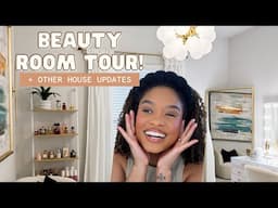 life as a homeowner & content creator... beauty room tour + 2025 home decor projects!