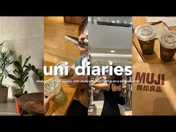 uni vlog: finals exam week, muji cafe + shopping, stu(dying), finishing my freshman year!