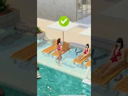 Tips and Ideas | The Sims 4 | POOL 🤍 #sims4 #shorts
