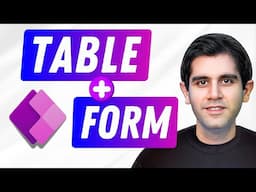 Power Apps TABLE & FORM Control - Beginner's Tutorial (2025)