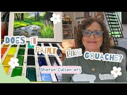 Kuretake Gansai Tambi watercolors, Can they really be used like Gouache?