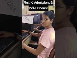 First 10 Admissions @ 10% Discount @ RK COMPU WORLD