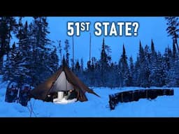 Solo winter camping in not the 51st state