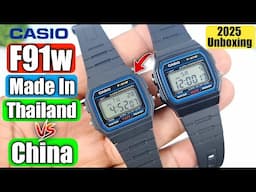 Casio f91w Made In Thailand Unboxing & Review | Casio f91w Made In China Vs Made In Thailand 🔥