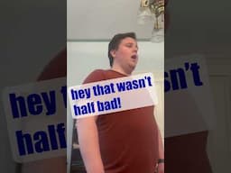 When you finally nail the high note in front of your teacher!