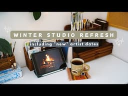 Decluttering my art studio for the new year