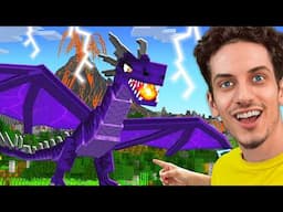 Taming a LIGHTNING DRAGON in Minecraft