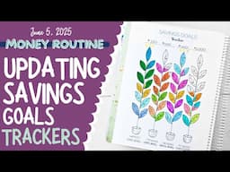 Money Routine | Updating My Savings Trackers