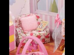Simple, Easy, But Cute : How to Make a Beautiful Floral Miniature Arm Chair for Dollhouse #miniature