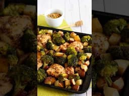 Honey Mustard Sheet Pan Chicken and Veggies #mealprep